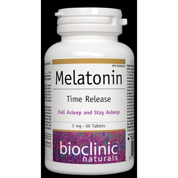 Bioclinic Naturals Melatonin 5 mg Time Release 60 Tablets