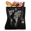Bohemian World Map Decor Tote Bag