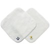 SMILISH(スマイリッシュ) 今治タオル×スマイリッシュ ミニタオルハンカチボーイズ2枚セット・名入れスペース付(いかり&スマイリースター)