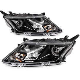 LBRST Headlight Assembly Fit 2010-2012 for Fusion Driver & Passenger Side Headlight Chrome Housing FO2503273