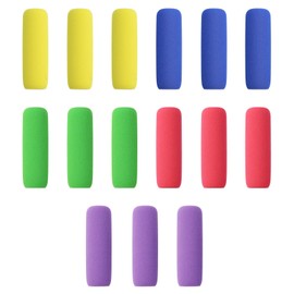 Pencil Grip Soft Foam Pencil Grips for Handwriting 1.5 Inch Comfort Pencil Holder for Writing Aid 5 Color (15 Pcs Classics)