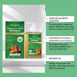 Nourishing Batana Oil Shampoo | Deep Cleansing & Gentle Clarifying Hair Care | Strengthens Hair & Scalp | Natural, Refreshing Shampoo for Women & Men