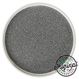 Coloured sand, sand for decorations, sand for weddings, sand size 0.3/0.7 mm. in jar of 750 gr. (Silver)