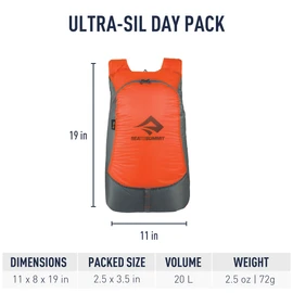 Sea to Summit Unisex's 377 Backpack, Orange, 5