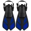 1 Pair Adjustable Swimming Fins TPR Open Heel Long Diving