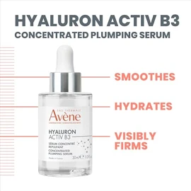 AVENE Hyaluron Activ B3 Sérum Concentrado, Niacinamida y Ácido Hialurónico, Hidratación por 24h, 30 ml