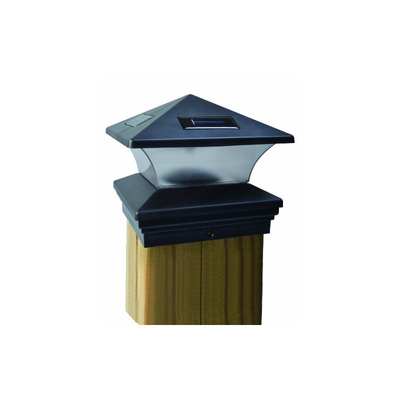 Moonrays 91268 Solar-Powered Post Cap LED Light for 6 by