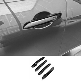 JUIVEEL ABS Car Exterior Door Handle Cover Set Outside Door Handle Cover Compatible with Genesis GV80 2025 [PE] GV70 2025 [PE] Accessories (Glossy Black Style)