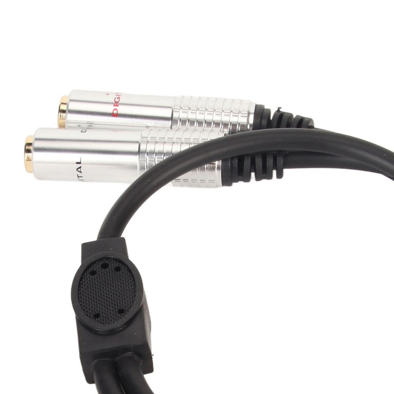 1/4 Inch Stereo Splitter Y Cable Aluminum Alloy Shell 6.35mm