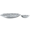 Wilton Armetale Coastal 2-Piece Chip And Dip Serving Set, 13.75-Inch,