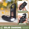 Mudder 6 Pcs Hand Crank Solar Powered Flashlights Emergency Rechargeable