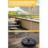 4happy Parasol Holder for Balcony Railing, Compact Balcony Umbrella Holder