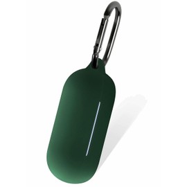 Geiomoo Silicone Case for Sony WF-C700N, Soft Flexible Scratch Resistant Protective Cover with Carabiner (Emerald Green)