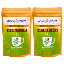 Lotustoday Moringa, Moringa Tea, 21 Tea Bags, Supergreen Herbal Tea, Drumstick, Ben Oil Tree Tea