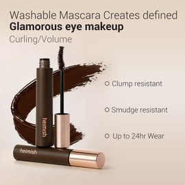Heimish Dailism Smudge Stop Mascara Volume Brown Mascara de Pestanas Cafe Volumen, Anti Corrimiento, Larga Duracion