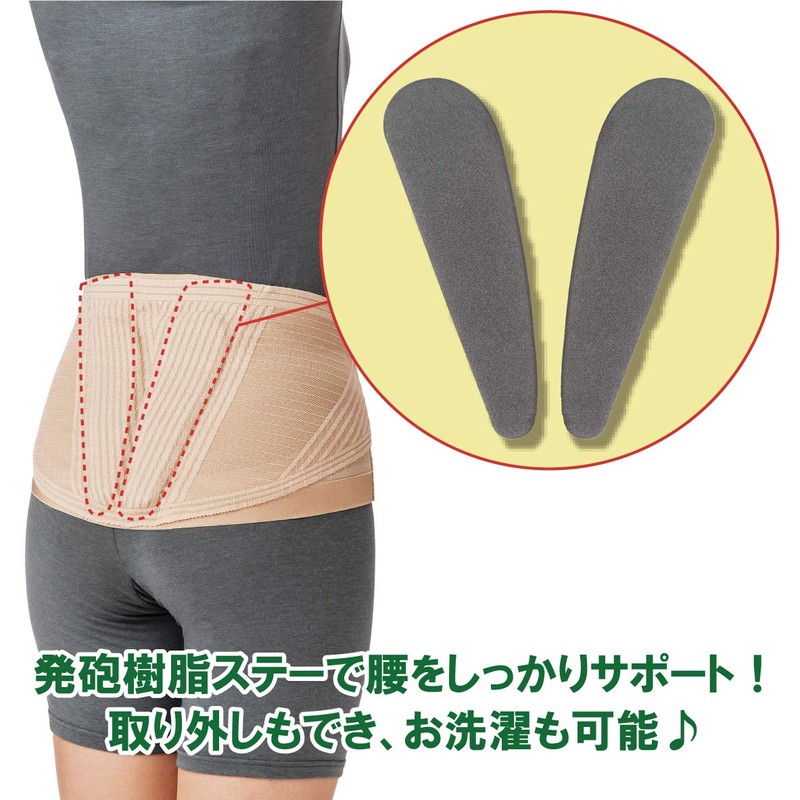 竹虎 【腰サポーター】 ランバックスリム ベージュ M