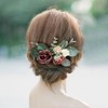 Fangsen Boho Silver Wedding Festival Headpiecer Floral Headpiece for Brides