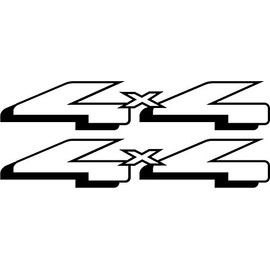 Vinylmark LLC 4x4 Off Road Decals (Black) - 1997 1998 1999 Fits Ford Ranger Truck Bed