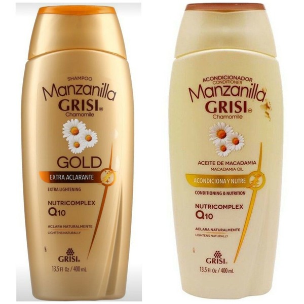 Manzanilla GRISI Chamomile GOLD Shampoo/ Conditioner Xtra Lightening