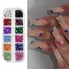 FabbyGlow 24-Fach Colourful Nail Design Rhinestone Set (Colourful + Pearls