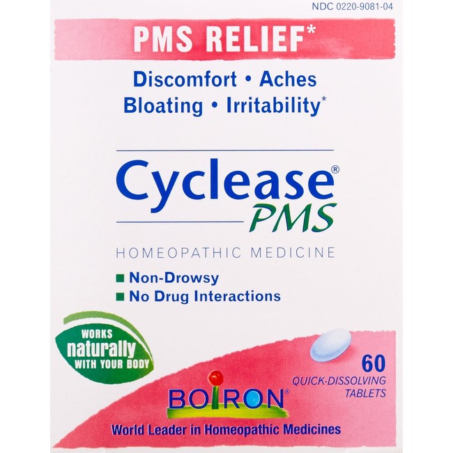 Boiron Cyclease PMS, 60 Tablets, Homeopathic Medicine for PMS Relief