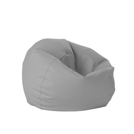 FDP 30" Vinyl Bean Bag Chair, Furniture for Kids and Teens, Perfect for Reading, Playing Video Games or Relaxing - Smoke