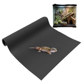 Agvdg Reptile Substrate Liner Terrarium Carpet 17.7x39.4 Inch Non-Stick Reptile Carpet Waterproof Reptile Bedding Mat for Snakes, Leopards, Geckos and Lizards Bearded Dragon Tank Fittings