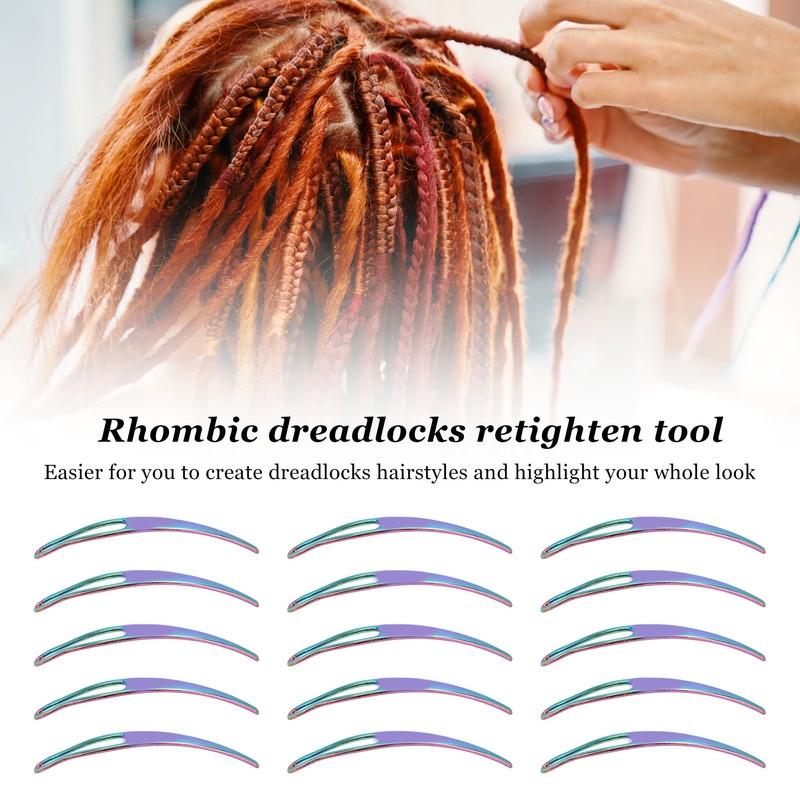 15pcs Alloy Sisterlocks Tightening Accessories Colorful Dreadlocks Interlocking Tool Styling