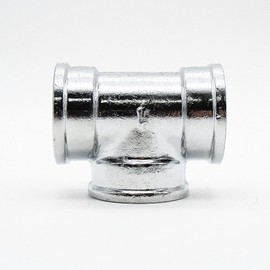 DOJA Barcelona Chrome-plated brass T-piece, 3/8 inch, brass distributor for irrigation systems, adapter for radiator pipes, drip sleeve, compressed air, gas regulator/water pipe adapter