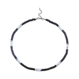 LKingel Puka Shell Beaded Choker Necklaces for Men Women Bohemian Coconut Shell Beaded Necklace Beach Surf Natural Stone Beaded Necklace Hawaiian Summer Necklace Jewelry (White)