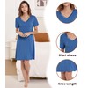 NACHILA Nightgowns for Women-Viscose Made from Bamboo, Soft Sleepshirts Short