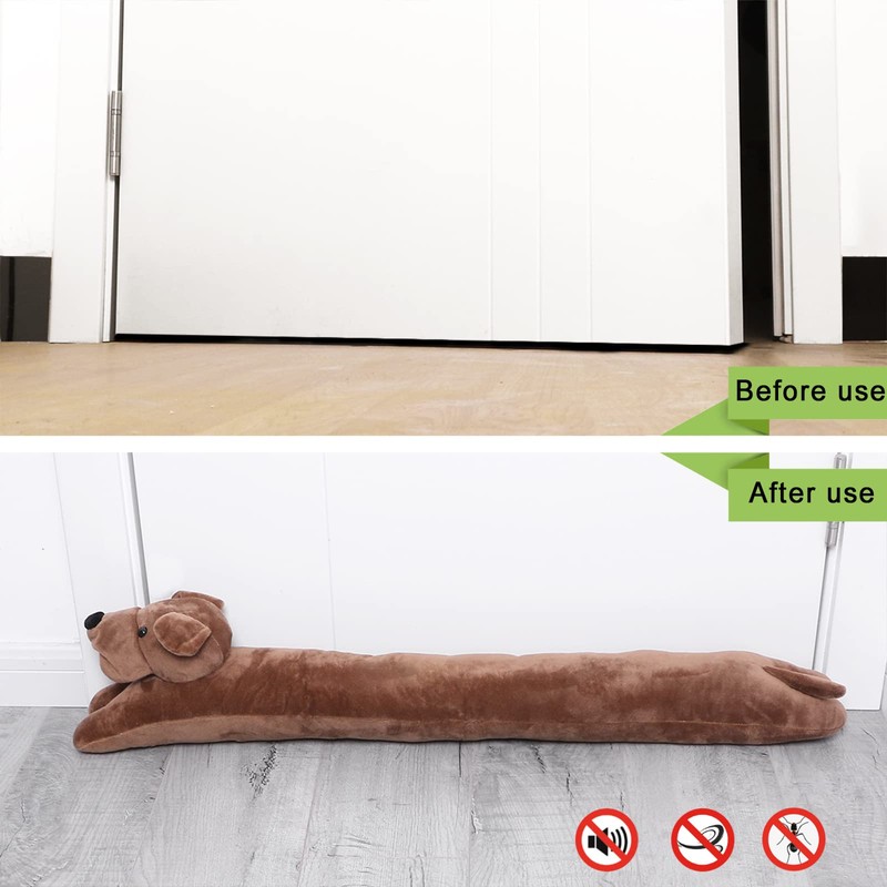 SANFERGE 36 Inch 3LB Heavy Duty Under Door Draft Stopper,