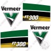 Aftermarket Fits Vermeer FT300 Decal Kit Forestry Tractor Replacement Stickers Loader