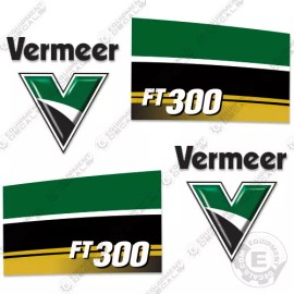 Aftermarket Fits Vermeer FT300 Decal Kit Forestry Tractor Replacement Stickers Loader