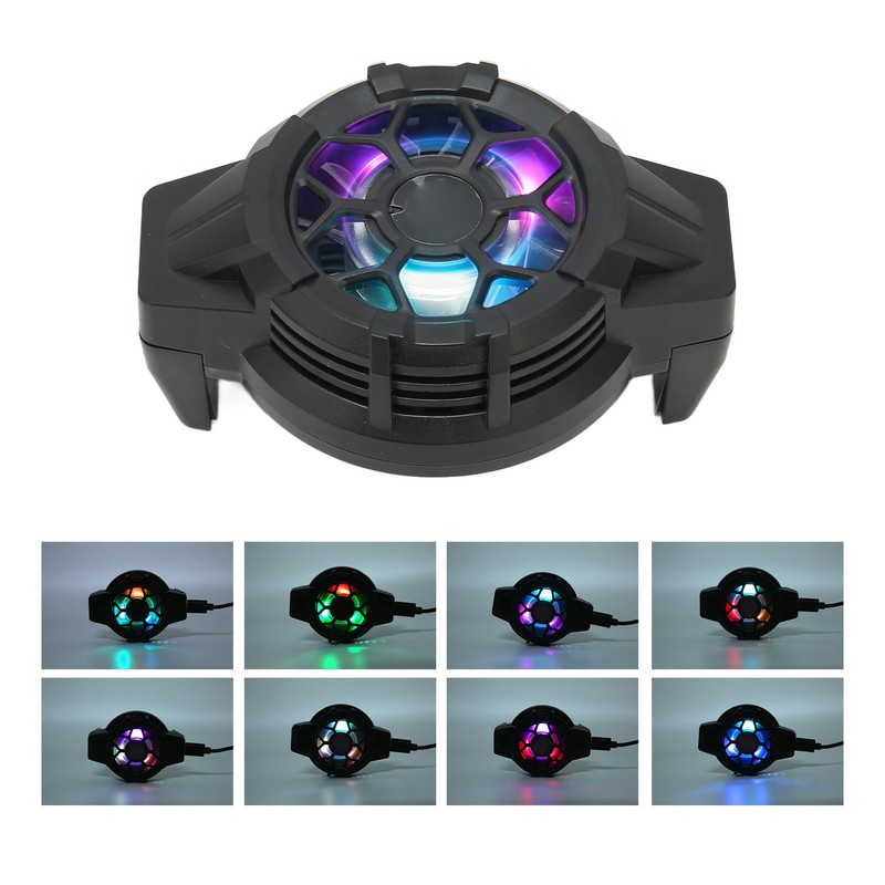 P10 Mobile Phone Semiconductor Cooler RGB Retractable Back Clip Heatsink