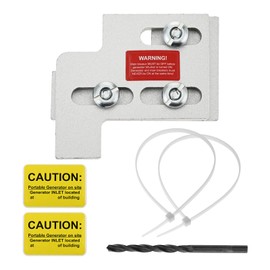 Gohantee Generator Interlock Kit Compatible with Square D QO & Homeline Indoor or Outdoor 100 or 125 amp Panels, 3/4" Spacing between Main and Branch Breaker, Safe Use of Portable Power During Outage
