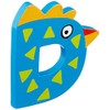 "crazy bird" Wooden Letter D 7 cm