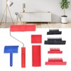 Rubber Wood Graining Tool Handheld Wood Texture Pattern Roller for