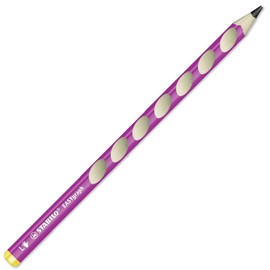 STABILO EASYgraph Handwriting Pencil - 2 Pack - HB + Legacy Eraser (Left Handed, Pink)