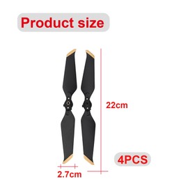 Bamyli 4 Pairs Replacement Propeller Blades Compatible with Mavic 2 Pro/Mavic 2 Zoom, Drone Propeller, Drone Replacement Part (Phnom Penh)
