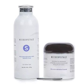 NeedCrystals **Microdermabrasion Crystals Bundle (8oz. / 227 g. Plain + Salicylic Acid)**