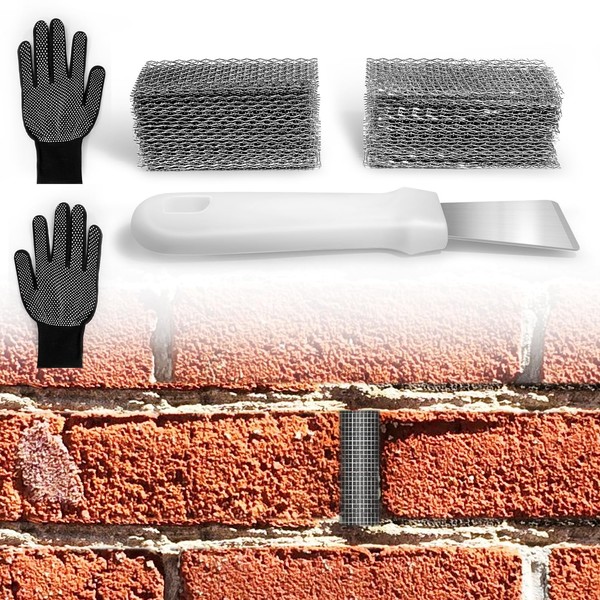 100 PCS Stainless Steel Brick Weep Hole Covers for Brick