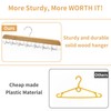 1 Pack Belt Hanger, Sturdy Wood Rack Closet Accessories with