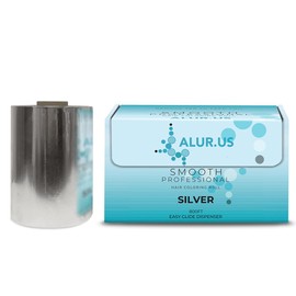 Alur.Us Silver Roll Aluminum Foil, Hair Foils For Highlighting, Hair Color, Blade on box for Easy Dispensing - Medium, Smooth 800ft