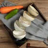 yaenoei 6 Pack Retro Ceramic Bowls, Hand-painted 4.5 Inch Japanese