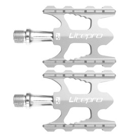 VOSAREA Ultralight Bicycle Pedals Mountain Bike Road Bike Bicycle Pedals Aluminium Alloy Non-Slip Pedals for Bicycle MTB BMX Cycling City Bike, Black