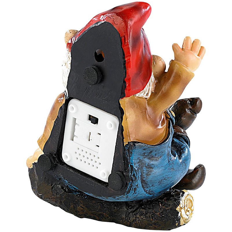 infactory Gartendeko: Pfeifender Gartenzwerg Peppi (Zwerg, Garten-Zwerg, Dekofigur)