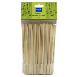 PME LSK185 Bamboo Paddle Skewers 18cm, Pack of 100