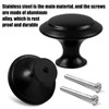 Kitchen Cabinet Knobs ，Cabinet Knobs, 25Pcs Black Cabinet Knobs, Durable