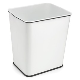 Polder 7 Gallon, Undersink, No Skid Rubber Base, Brushed Stainless Finish Trash Can, 13.5” x 11” x 15.25”H